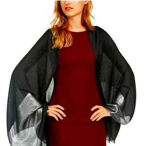 Calvin Klein Colorblocked Metallic Scarf